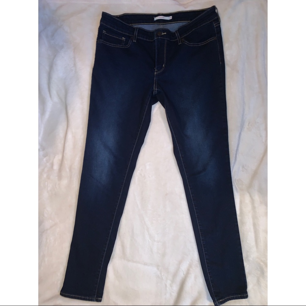 Levi’s 711 Mid-rise Skinny Jean, Dark wash